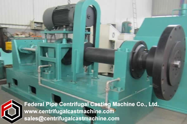 Centrifugal casting machine tube weight automatic control device